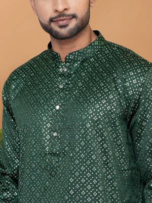 Premium Collection Of Trendy Designer Kurta Pyjama Readymade Men's Wear 2