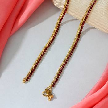 Maroon color rhinestone anklets 2