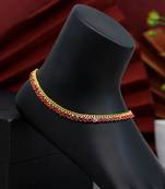 Rani color rhinestone anklets