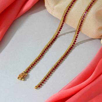 Rani color rhinestone anklets 2