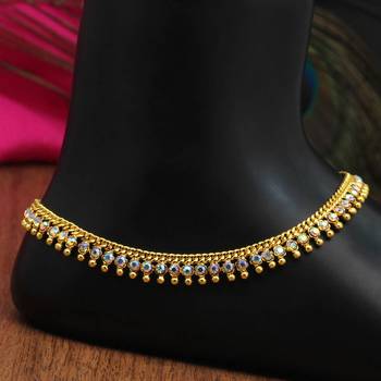 Rainblow color rhinestone anklets 1