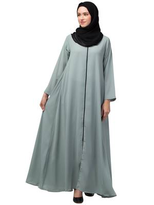 Nazneen front open with Zip Daily wear Basic Abaya/ Burqa/ Naqab 1