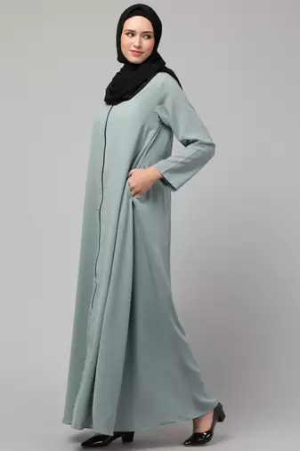 Nazneen front open with Zip Daily wear Basic Abaya/ Burqa/ Naqab