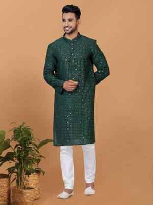Premium Collection Of Trendy Designer Kurta Pyjama Readymade Men's Wear 1