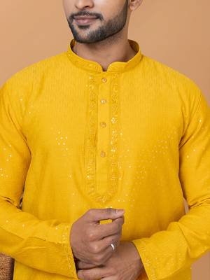 Premium Collection Of Trendy Designer Kurta Pyjama Readymade Men's Wear 2