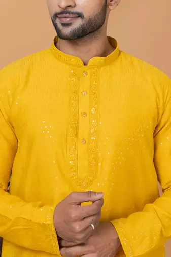 Premium Collection Of Trendy Designer Kurta Pyjama Readymade Men's Wear