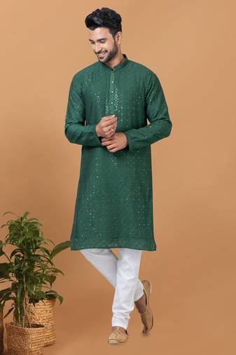Premium Collection Of Trendy Designer Kurta Pyjama Readymade Men's Wear