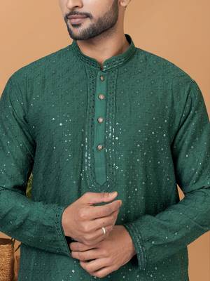 Premium Collection Of Trendy Designer Kurta Pyjama Readymade Men's Wear 2
