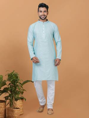 Premium Collection Of Trendy Designer Kurta Pyjama Readymade Men's Wear 1
