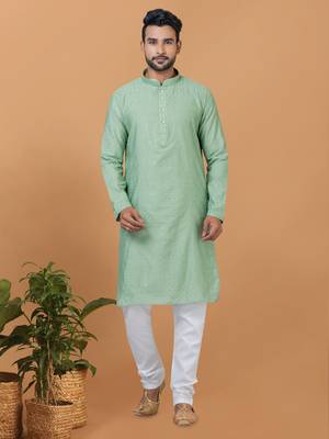 Premium Collection Of Trendy Designer Kurta Pyjama Readymade Men's Wear 1