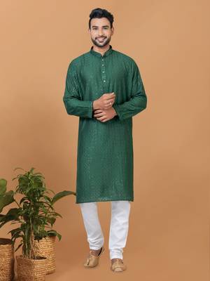 Premium Collection Of Trendy Designer Kurta Pyjama Readymade Men's Wear 1