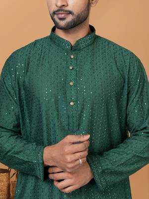 Premium Collection Of Trendy Designer Kurta Pyjama Readymade Men's Wear 2