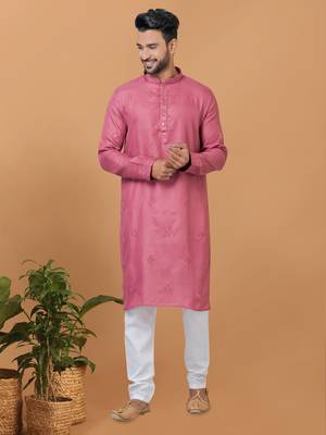 Premium Collection Of Trendy Designer Kurta Pyjama Readymade Men's Wear 1