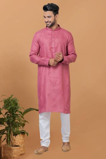 Premium Collection Of Trendy Designer Kurta Pyjama Readymade Men's Wear