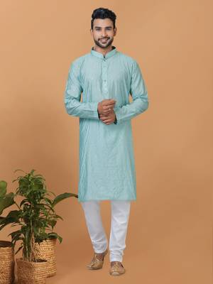 Premium Collection Of Trendy Designer Kurta Pyjama Readymade Men's Wear 1