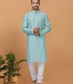 Premium Collection Of Trendy Designer Kurta Pyjama Readymade Men's Wear