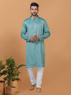 Premium Collection Of Trendy Designer Kurta Pyjama Readymade Men's Wear 1