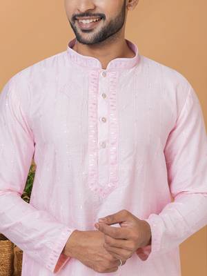 Premium Collection Of Trendy Designer Kurta Pyjama Readymade Men's Wear 2