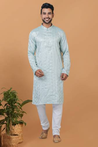 Premium Collection Of Trendy Designer Kurta Pyjama Readymade Men's Wear