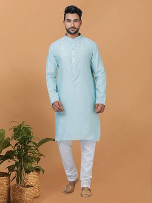 Premium Collection Of Trendy Designer Kurta Pyjama Readymade Men's Wear 1