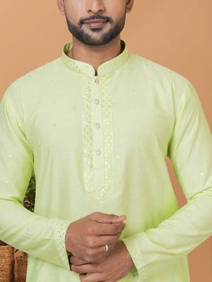 Premium Collection Of Trendy Designer Kurta Pyjama Readymade Men's Wear 2