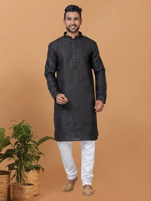 Premium Collection Of Trendy Designer Kurta Pyjama Readymade Men's Wear 1