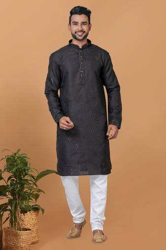 Premium Collection Of Trendy Designer Kurta Pyjama Readymade Men's Wear