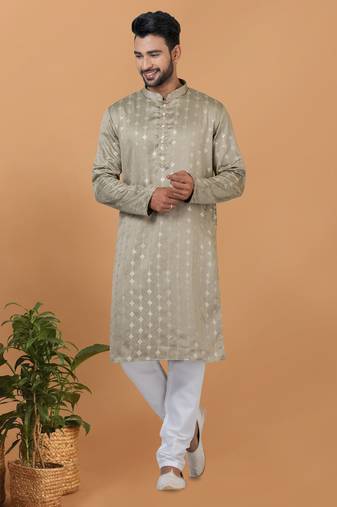 Premium Collection Of Trendy Designer Kurta Pyjama Readymade Men's Wear