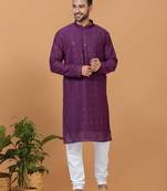 Premium Collection Of Trendy Designer Kurta Pyjama Readymade Men's Wear