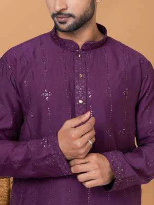 Premium Collection Of Trendy Designer Kurta Pyjama Readymade Men's Wear 2