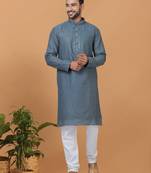 Premium Collection Of Trendy Designer Kurta Pyjama Readymade Men's Wear