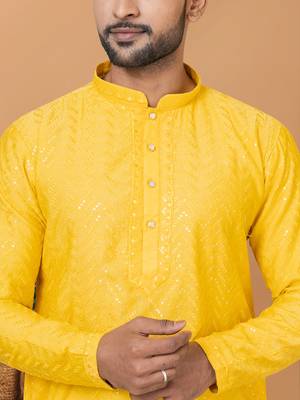 Premium Collection Of Trendy Designer Kurta Pyjama Readymade Men's Wear 2