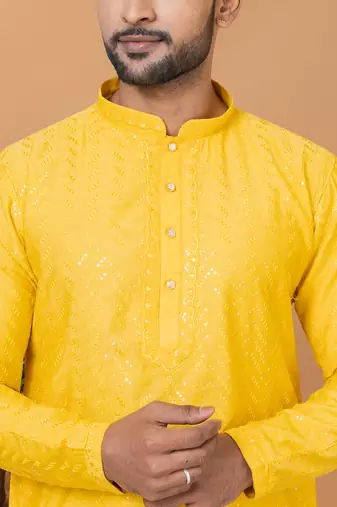 Premium Collection Of Trendy Designer Kurta Pyjama Readymade Men's Wear
