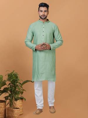 Premium Collection Of Trendy Designer Kurta Pyjama Readymade Men's Wear 1