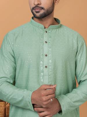 Premium Collection Of Trendy Designer Kurta Pyjama Readymade Men's Wear 2