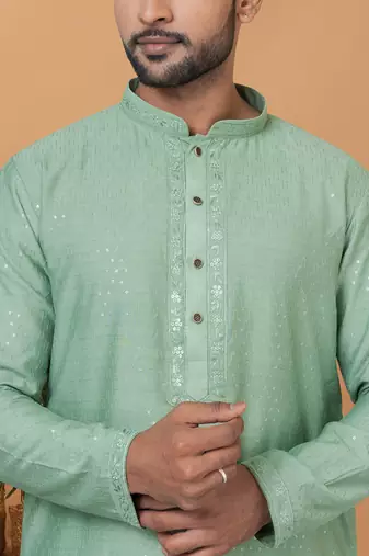Premium Collection Of Trendy Designer Kurta Pyjama Readymade Men's Wear