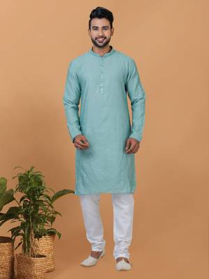 Premium Collection Of Trendy Designer Kurta Pyjama Readymade Men's Wear 1