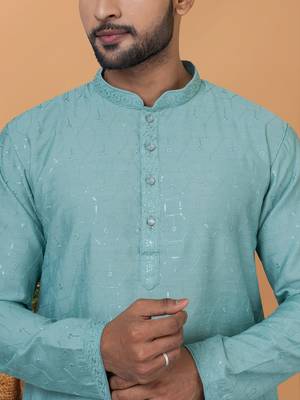 Premium Collection Of Trendy Designer Kurta Pyjama Readymade Men's Wear 2