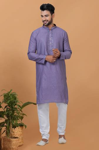 Premium Collection Of Trendy Designer Kurta Pyjama Readymade Men's Wear