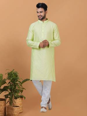 Premium Collection Of Trendy Designer Kurta Pyjama Readymade Men's Wear 1