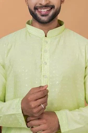 Premium Collection Of Trendy Designer Kurta Pyjama Readymade Men's Wear