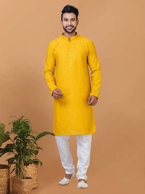Premium Collection Of Trendy Designer Kurta Pyjama Readymade Men's Wear 1