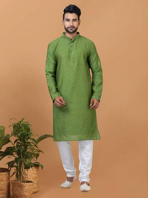 Premium Collection Of Trendy Designer Kurta Pyjama Readymade Men's Wear 1