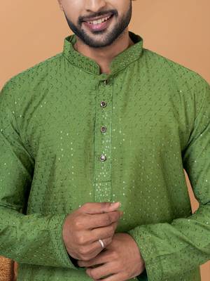 Premium Collection Of Trendy Designer Kurta Pyjama Readymade Men's Wear 2