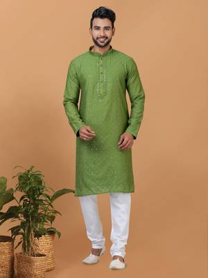 Premium Collection Of Trendy Designer Kurta Pyjama Readymade Men's Wear 1