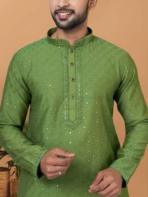 Premium Collection Of Trendy Designer Kurta Pyjama Readymade Men's Wear 2