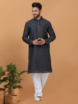 Premium Collection Of Trendy Designer Kurta Pyjama Readymade Men's Wear 1
