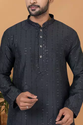 Premium Collection Of Trendy Designer Kurta Pyjama Readymade Men's Wear