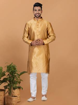 Premium Collection Of Trendy Designer Kurta Pyjama Readymade Men's Wear 1