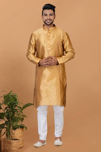 Premium Collection Of Trendy Designer Kurta Pyjama Readymade Men's Wear